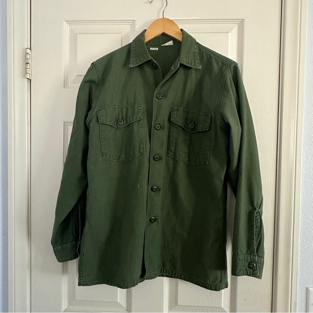 VINTAGE Military Fatigue Shirt